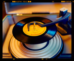 Vintage record player interior photograph from Richard Heeps Dream in Colour series.