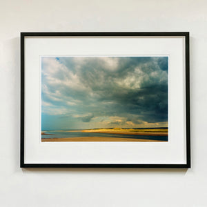 View from Scolt Head of Gun Hill Norfolk landscape photographic artwork framed in black