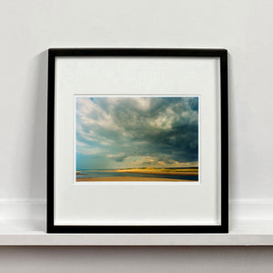 View from Scolt Head of Gun Hill Norfolk landscape photographic artwork by Richard Heeps mounted square framed in black