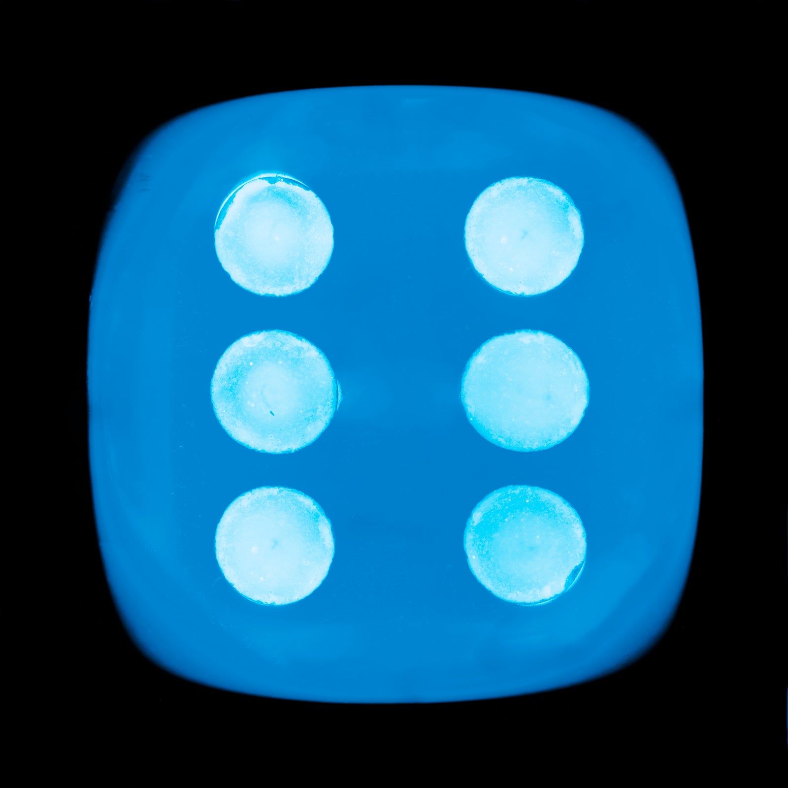 Dice Series, 'Vivid Blue Six', 2024