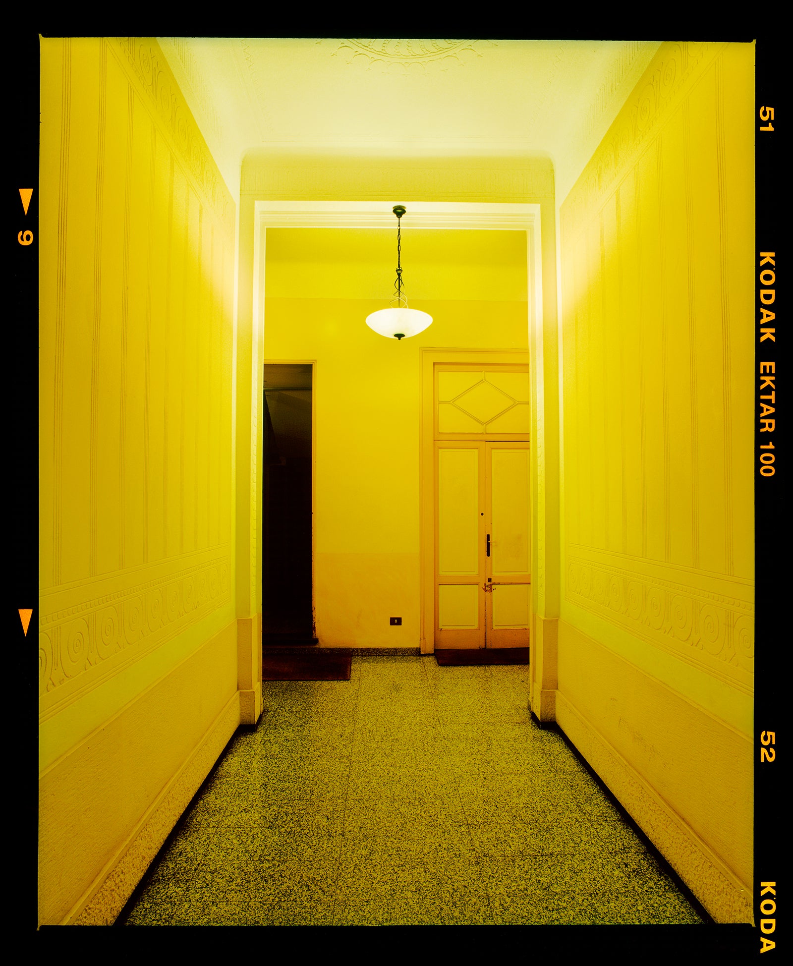 Yellow Corridor Night, Milan, 2019