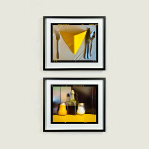 Yellow Napkin and Pepper, Vinegar & Salt, Clacton-on-Sea, 2021 Two Framed Artworks