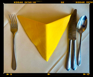 Yellow Napkin and Pepper, Vinegar & Salt, Clacton-on-Sea, 2021 Two Framed Artworks