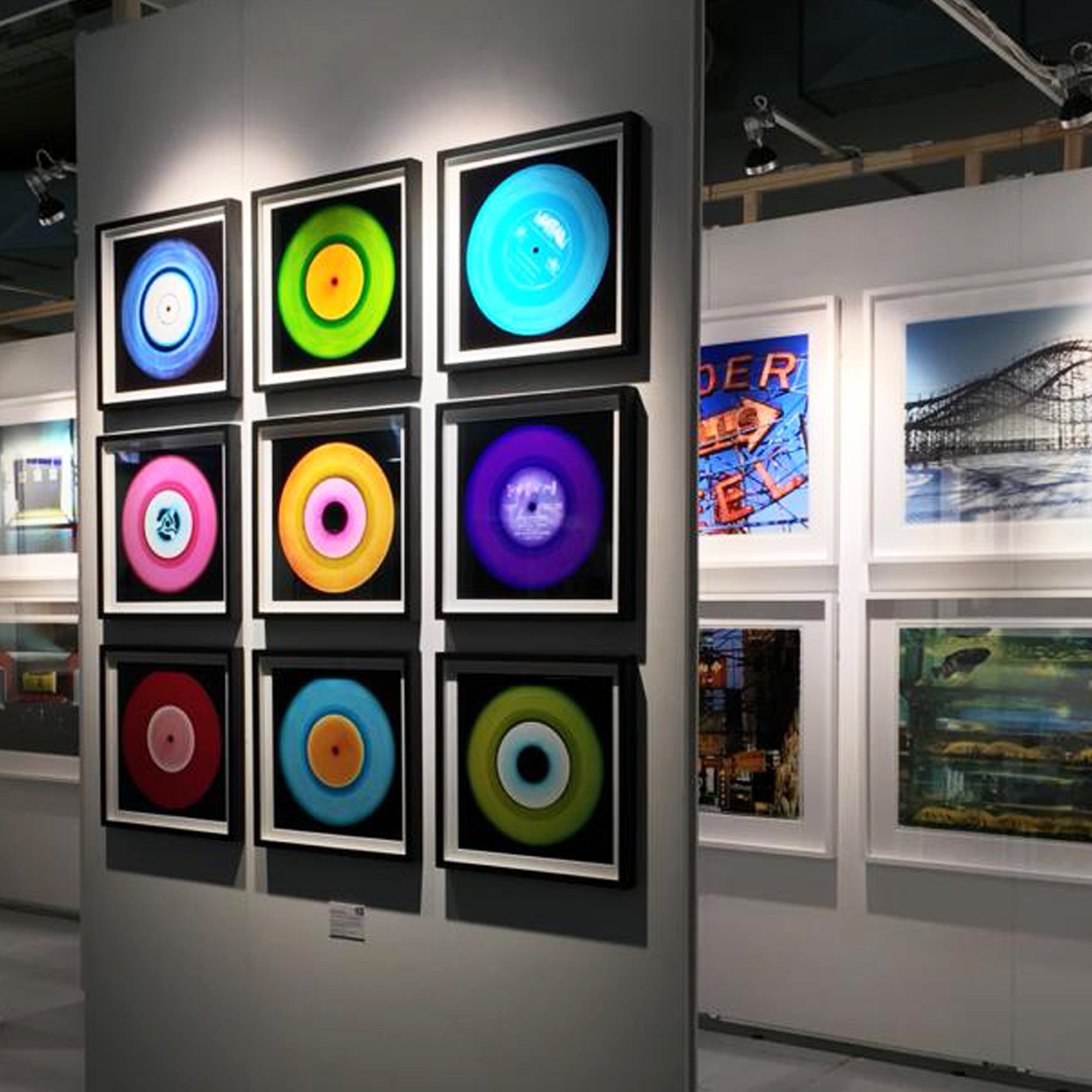 Vinyl Collection '1981' (Blue/Orange), 2014. Acclaimed contemporary photographers, Richard Heeps and Natasha Heidler have collaborated to make this beautifully mesmerising collection. A celebration of the vinyl record and analogue technology, which reflects the artists practice within photography. 