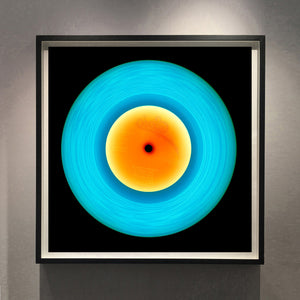Vinyl Collection '1981' (Blue/Orange), 2014. Acclaimed contemporary photographers, Richard Heeps and Natasha Heidler have collaborated to make this beautifully mesmerising collection. A celebration of the vinyl record and analogue technology, which reflects the artists practice within photography. 