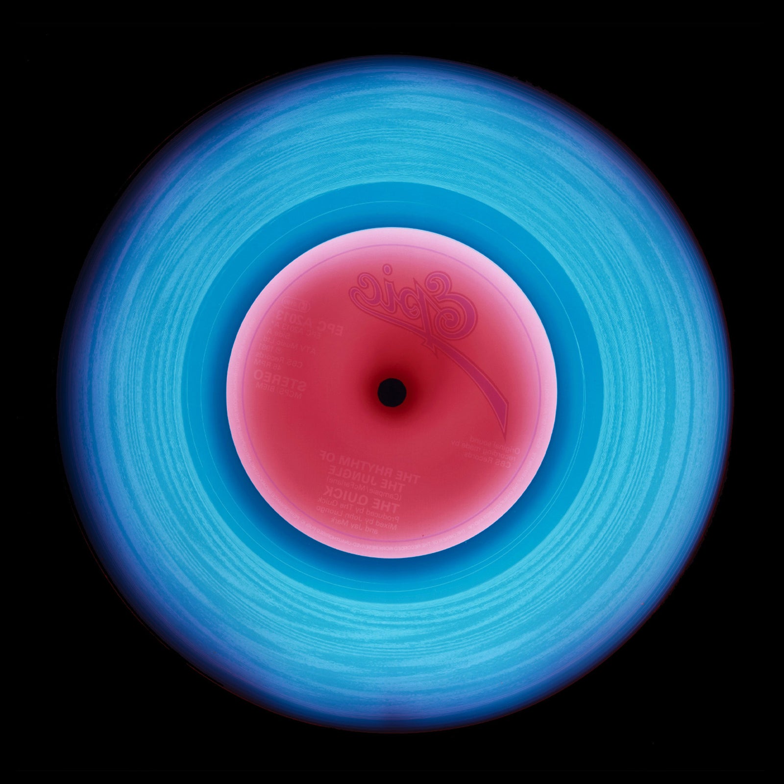 Vinyl Collection '1981' (Raspberry), 2014. Acclaimed contemporary photographers, Richard Heeps and Natasha Heidler have collaborated to make this beautifully mesmerising collection. A celebration of the vinyl record and analogue technology, which reflects the artists practice within photography.