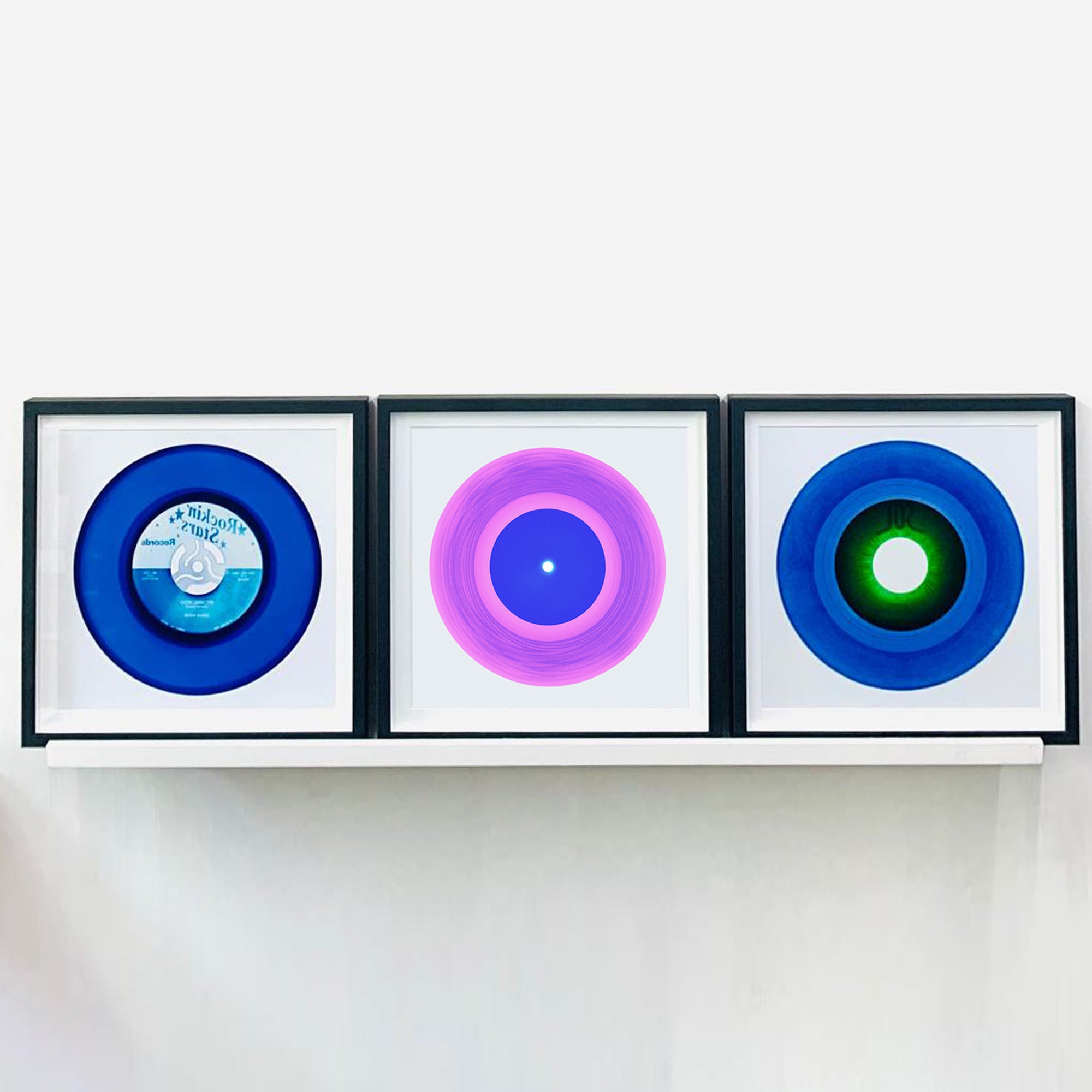 B Side Vinyl Collection '1981' by acclaimed contemporary photographers, Richard Heeps and Natasha Heidler who have collaborated to make this beautifully mesmerising collection. A celebration of the vinyl record and analogue technology, which reflects the artists practice within photogr