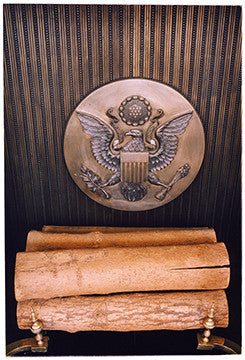Fireplace, Cambridge American Cemetery, 1993