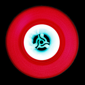Vinyl Collection 'A' (Cherry Red), 2014. Acclaimed contemporary photographers, Richard Heeps and Natasha Heidler have collaborated to make this beautifully mesmerising collection. A celebration of the vinyl record and analogue technology, which reflects the artists practice within photography. 