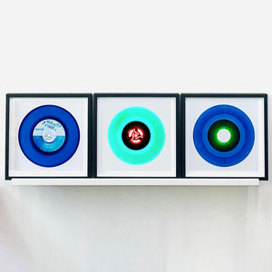 B Side Vinyl Collection 'A' (Mint) by acclaimed contemporary photographers, Richard Heeps and Natasha Heidler who have collaborated to make this beautifully mesmerising collection. A celebration of the vinyl record and analogue technology, which reflects the artists practice within photography.