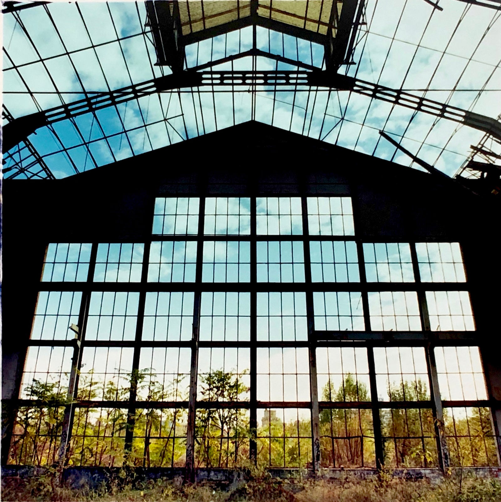 Big Window, Lambrate, photographed by Richard Heeps as part of his series 'A Short History of Milan'. There is a reoccurring linear, structural theme throughout the series, capturing the Milanese use of materials in design such as glass, metal, wood and stone. 