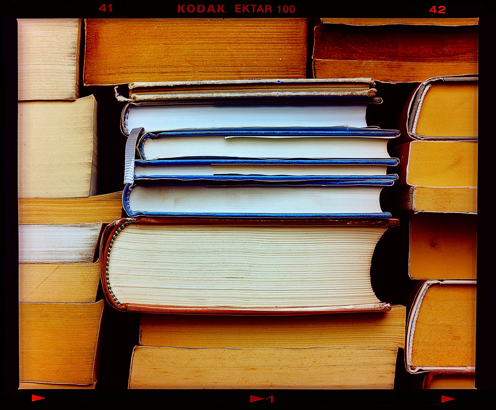Photograph of book ends taken in Milan by Richard Heeps.