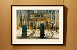 'Boot Hill' was photographed at the film set of the Western movie, 'The Outlaw Josey Wales', set in Kanab, Utah. This piece is part of Richard Heeps' 'Dream in Colour' series.