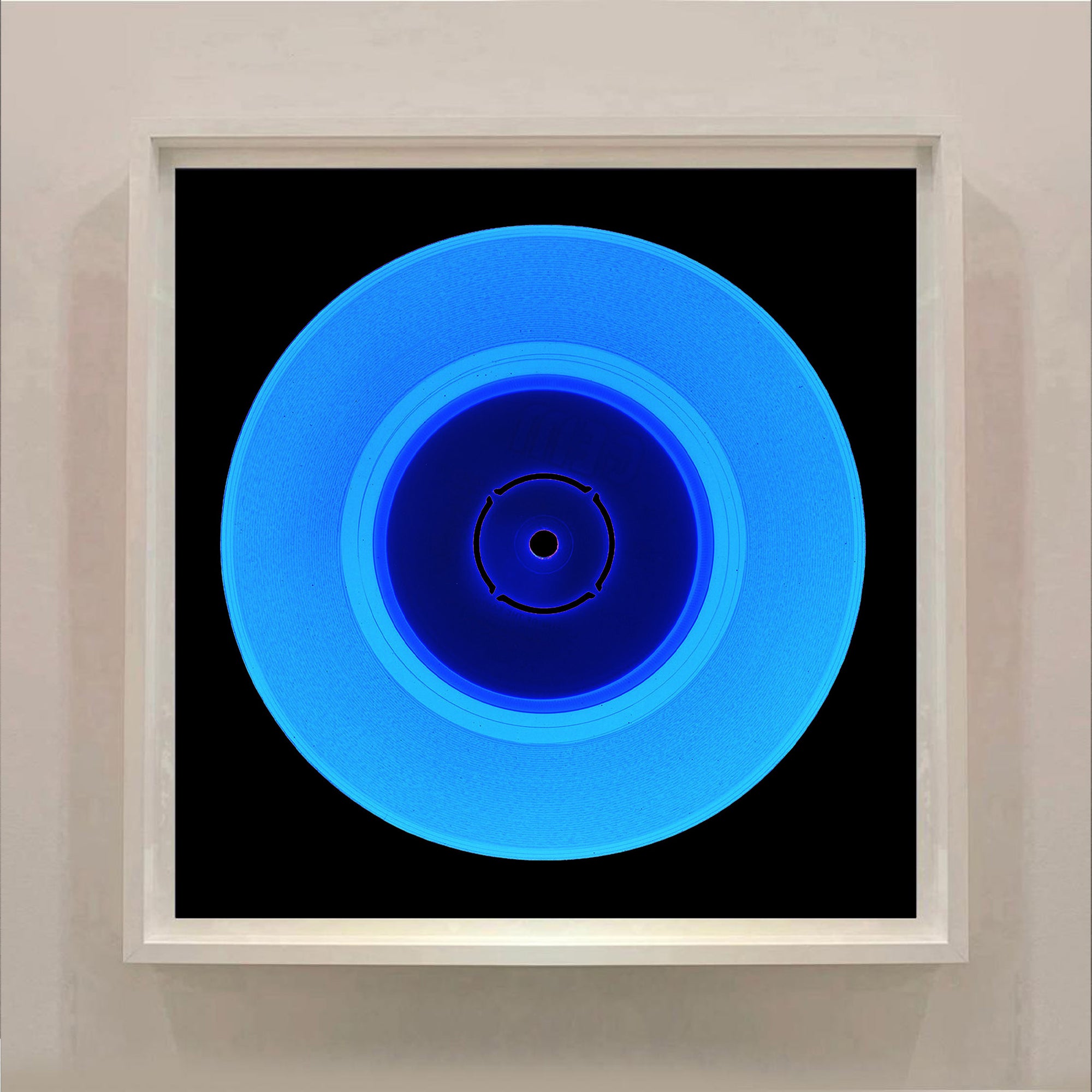 Vinyl Collection 'Double B Side Blue', 2020. Pop art made in our Cambridge darkroom. Mix and match them to make your very own Heidler & Heeps Vinyl Collection. Acclaimed contemporary photographers, Richard Heeps and Natasha Heidler have collaborated to make this beautifully mesmerising collection. A celebration of the vinyl record and analogue technology, which reflects the artists practice within photography.