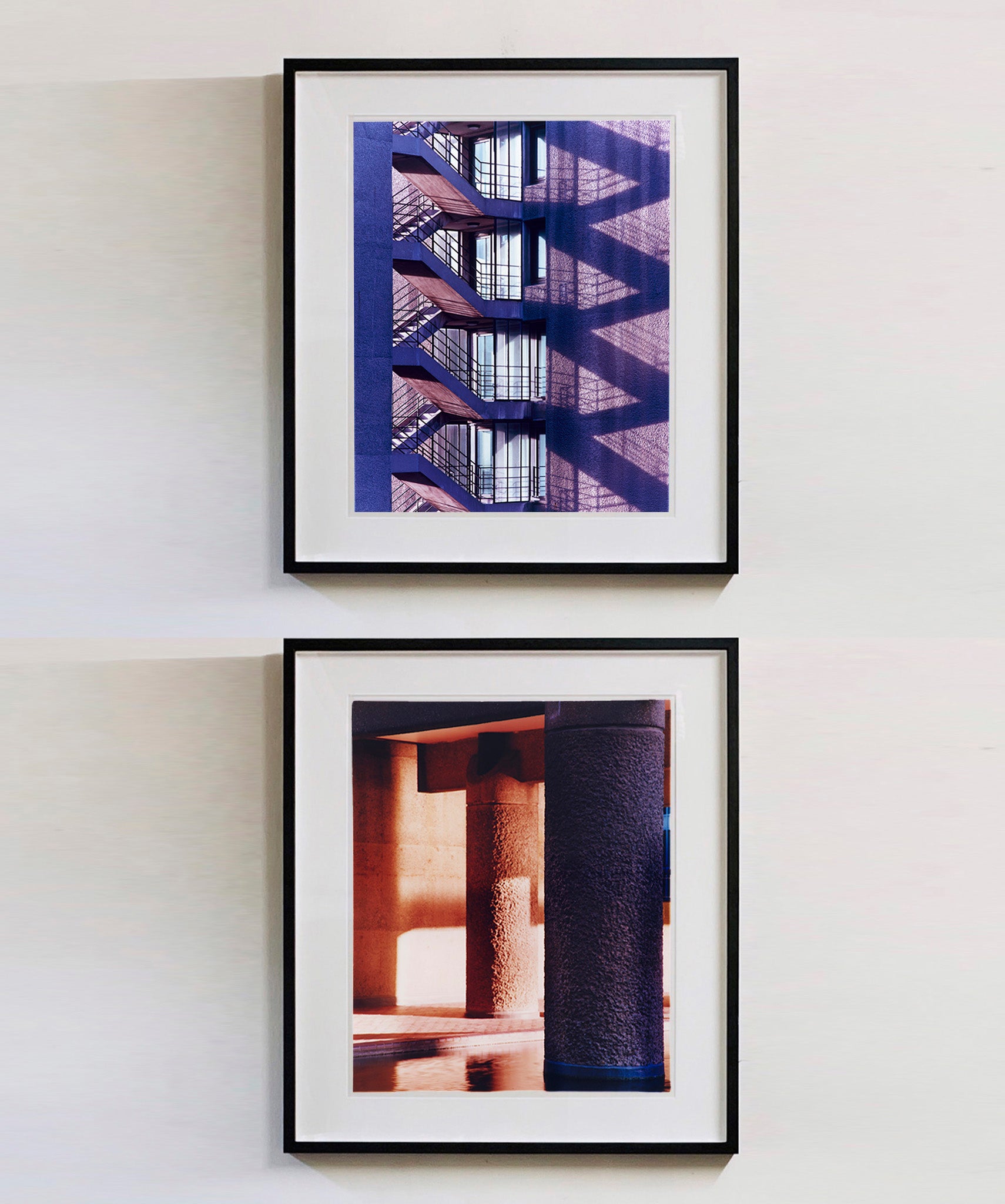 'Brutalist Symphony I' photographed on the Barbican Estate. There is a subtle beauty in the light and colour of this conceptual architectural photograph of the famous London Brutalist landmark.