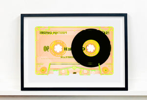 Tape Collection 'Chrome Tutti Frutti'. The Heidler & Heeps collaborations are creative representations of Natasha Heidler and Richard Heeps’ personal past, and their personalities. Tapes are significant in both their lives and the work here is made from their own collections. Their unique process makes these artworks not inanimate objects, rather they have depth, texture, grit, and they even appear to move.