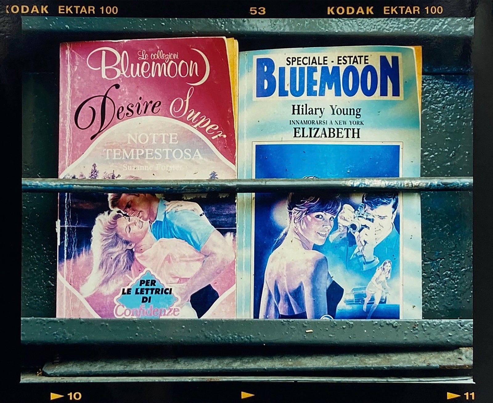 As part of Richard Heeps' series, A Short History of Milan, Desire features Italian books from a street kiosk. 