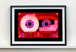 Tape Collection, 'Ferric 60 (Tinted Red)'. The Heidler & Heeps collaborations are creative representations of Natasha Heidler and Richard Heeps’ personal past, and their personalities. Tapes are significant in both their lives and the work here is made from their own collections. Their unique process makes these artworks not inanimate objects, rather they have depth, texture, grit, and they even appear to move.