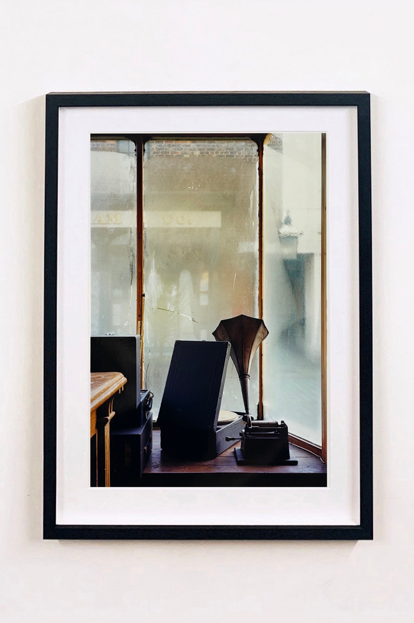 'Gramophone' by British photographer Richard Heeps who was commissioned to document Preston Hall Museum in Stockton-on-Tees before it underwent remodelling. This artwork that was created from the project is nostalgic and atmospheric.