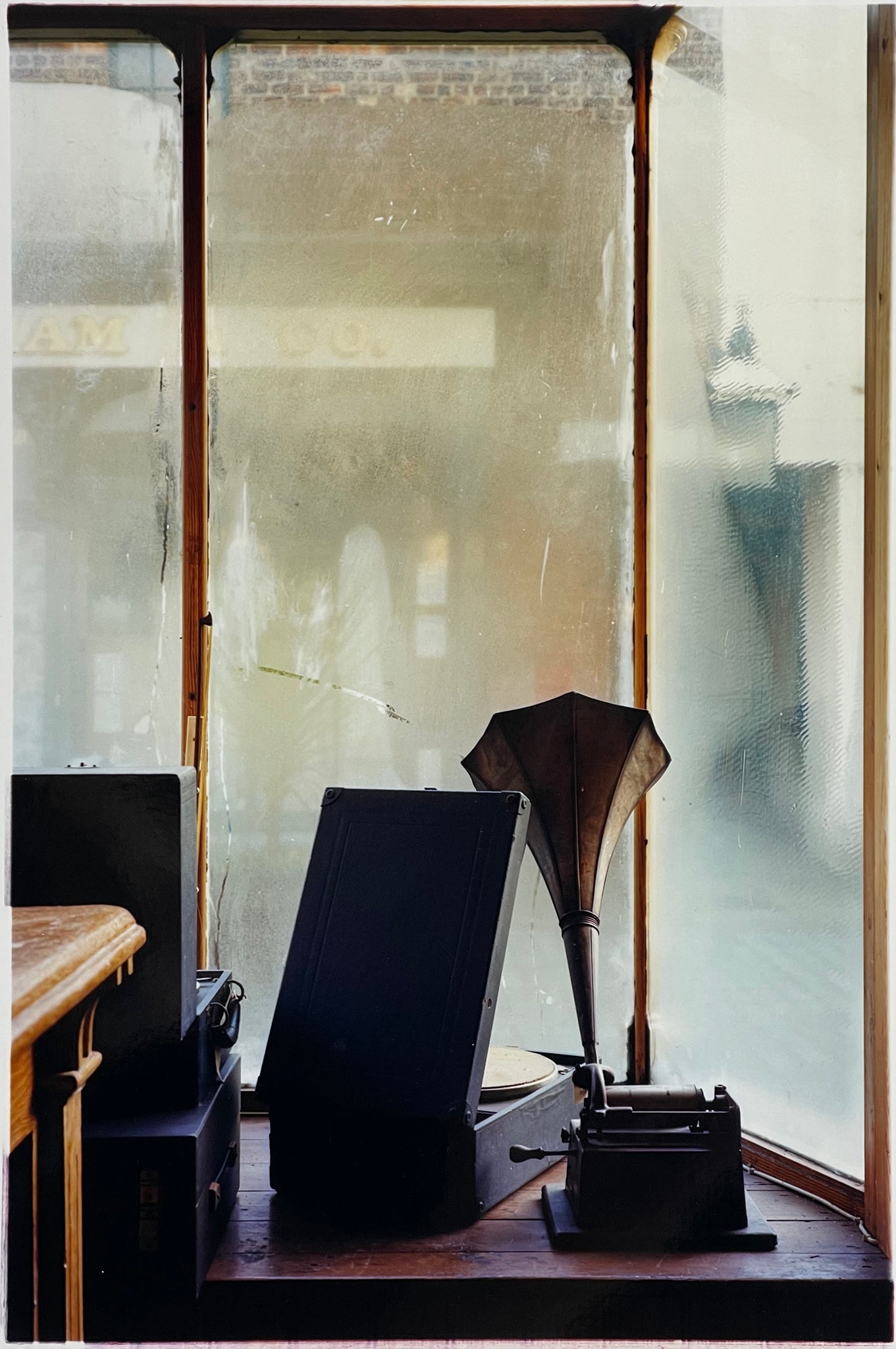 'Gramophone' by British photographer Richard Heeps who was commissioned to document Preston Hall Museum in Stockton-on-Tees before it underwent remodelling. This artwork that was created from the project is nostalgic and atmospheric.