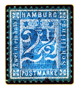 Hamburg Two & a Half Shilling (Blue), 2016