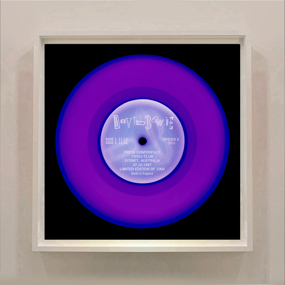 Purple circle pop art from the Heidler and Heeps vinyl record collection