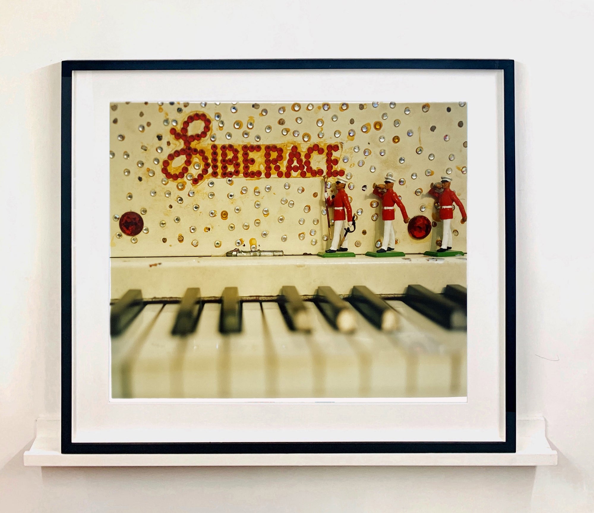 Liberace's Piano, part of Richard Heeps 'Dream in Colour' Series, it has an archetypal Las Vegas feel, featuring marching band and piano keys.