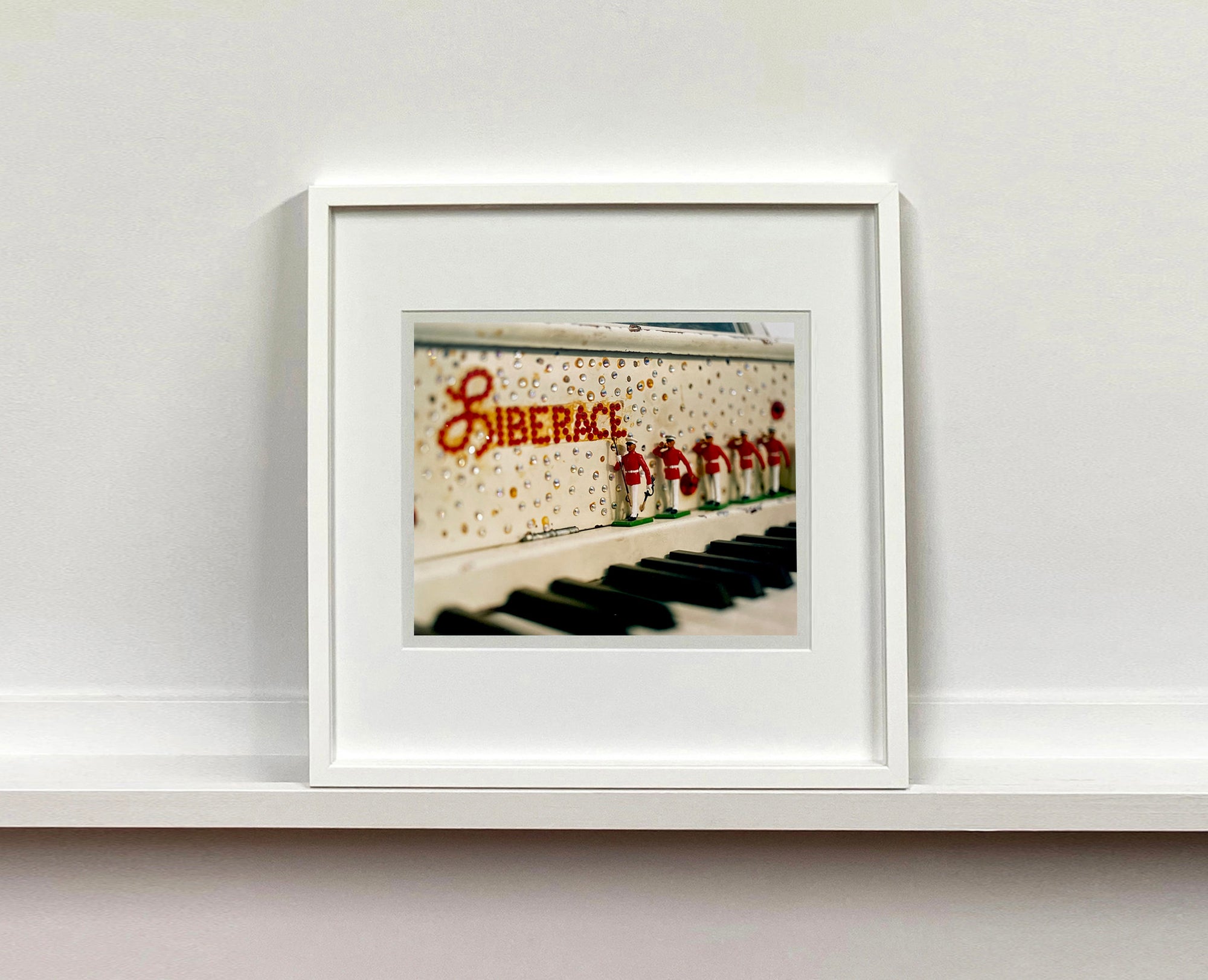 'Liberace's Piano I' was photographed in a private Las Vegas home. The studded gems and decorative typography make for an archetypal Las Vegas feel. This artwork is part of Richard Heeps' 'Dream in Colour' series. 