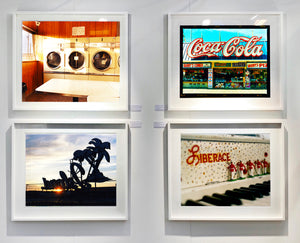 'Liberace's Piano I' was photographed in a private Las Vegas home. The studded gems and decorative typography make for an archetypal Las Vegas feel. This artwork is part of Richard Heeps' 'Dream in Colour' series. 