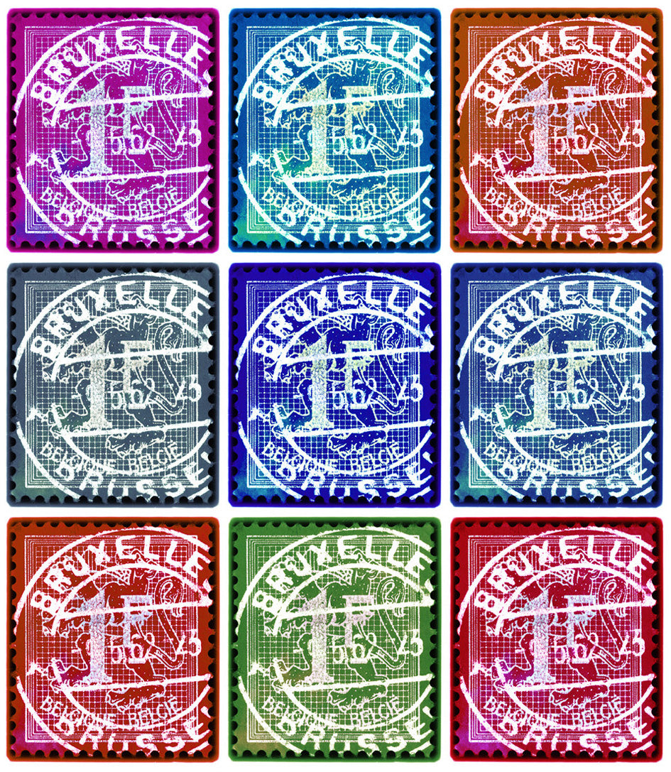 Belgian Stamp Collection 'Lion of Flanders (Multi-Colour Mosaic)', 2016