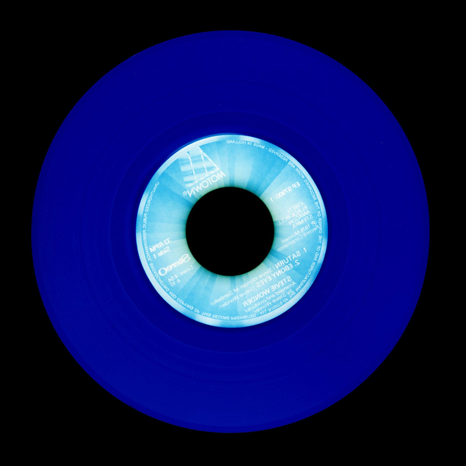 Vinyl Collection 'Made in Holland' (Blue), 2016. Acclaimed contemporary photographers, Richard Heeps and Natasha Heidler have collaborated to make this beautifully mesmerising collection. A celebration of the vinyl record and analogue technology, which reflects the artists practice within photography.