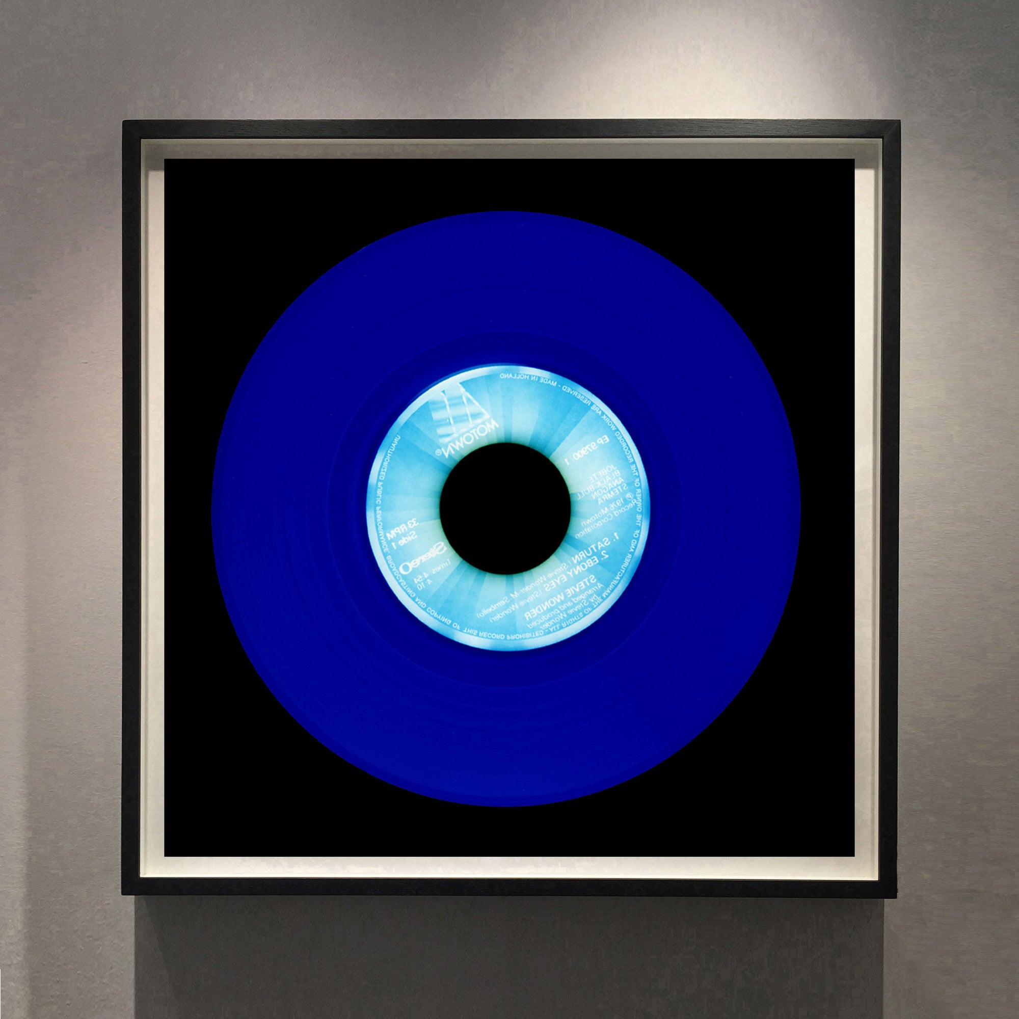 Vinyl Collection 'Made in Holland' (Blue), 2016. Acclaimed contemporary photographers, Richard Heeps and Natasha Heidler have collaborated to make this beautifully mesmerising collection. A celebration of the vinyl record and analogue technology, which reflects the artists practice within photography.