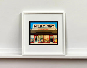 Milky Way, an ice cream parlour and miniature golf course in New Jersey. Graphic typography features in architecture photography by Richard Heeps. 
