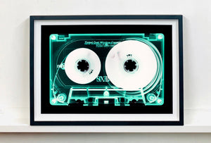 Tape Collection 'Mint Tinted Cassette'. The Heidler & Heeps collaborations are creative representations of Natasha Heidler and Richard Heeps’ personal past, and their personalities. Tapes are significant in both their lives and the work here is made from their own collections. Their unique process makes these artworks not inanimate objects, rather they have depth, texture, grit, and they even appear to move.