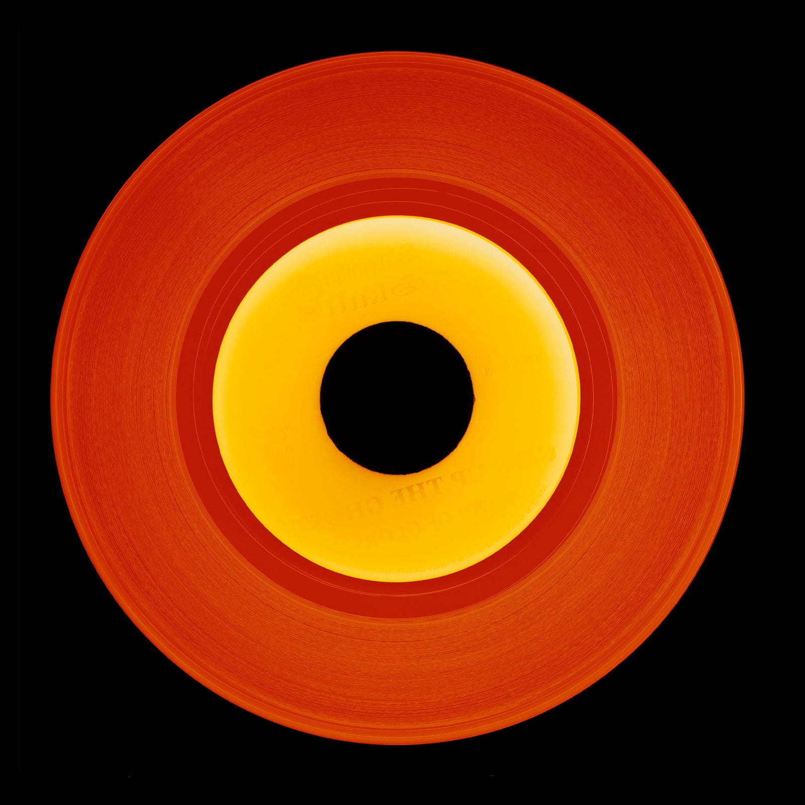 Vinyl Collection 'Orange Recording', 2017. Acclaimed contemporary photographers, Richard Heeps and Natasha Heidler have collaborated to make this beautifully mesmerising collection.