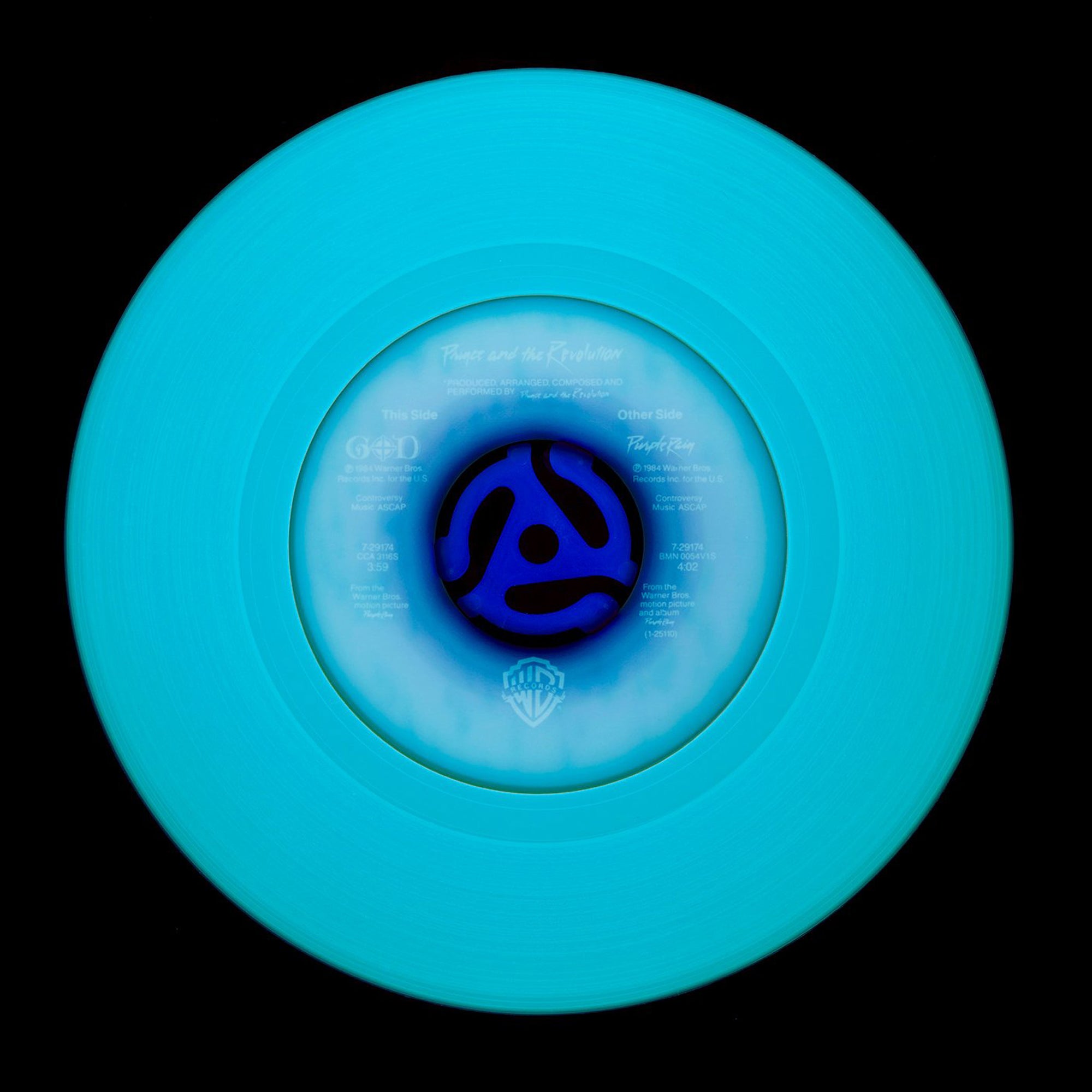 Vinyl Collection 'Other Side' (Blue), 2020. Acclaimed contemporary photographers, Richard Heeps and Natasha Heidler have collaborated to make this beautifully mesmerising collection. A celebration of the vinyl record and analogue technology, which reflects the artists practice within photography.