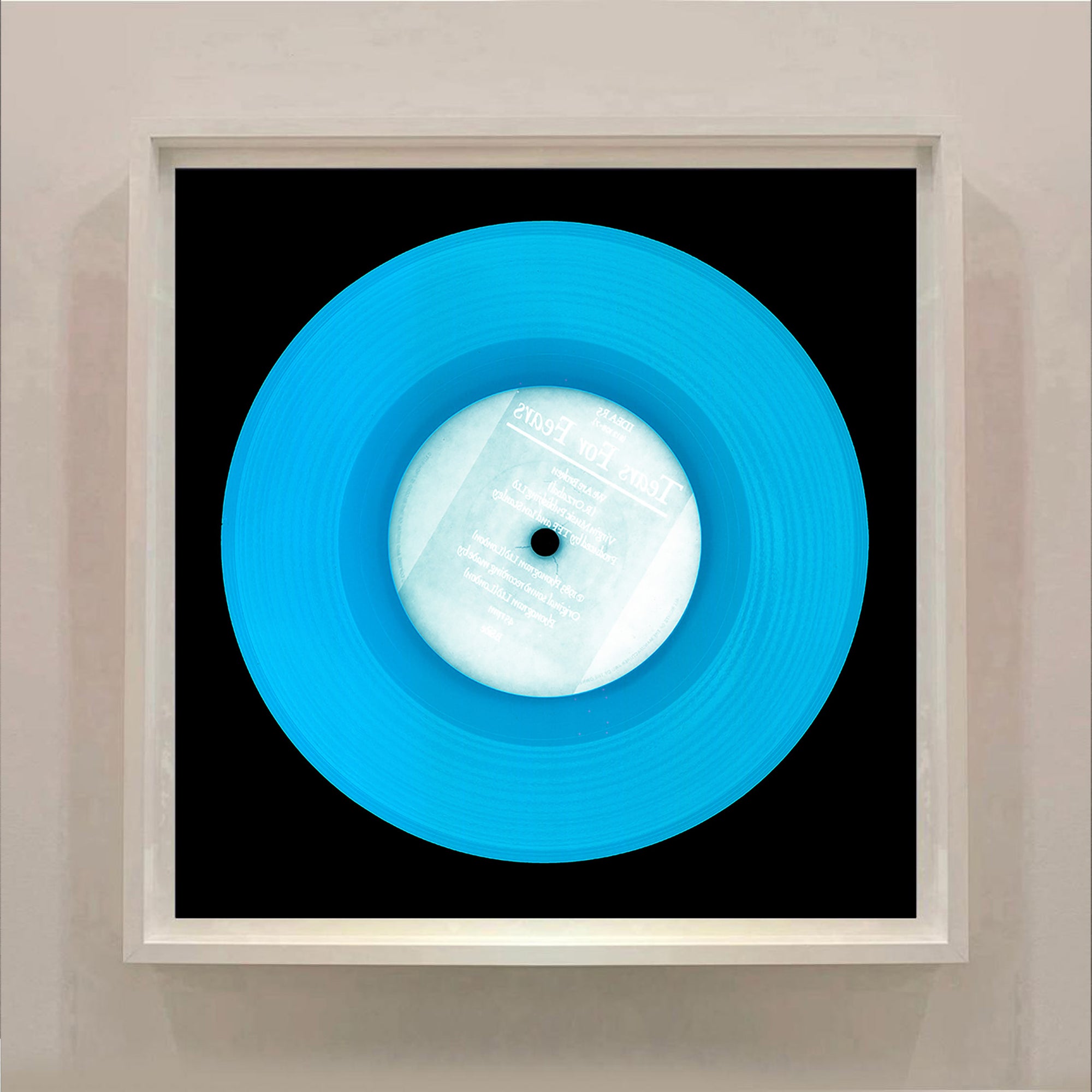 Vinyl Collection 'Idea' (Cyan), 2014. Acclaimed contemporary photographers, Richard Heeps and Natasha Heidler have collaborated to make this beautifully mesmerising collection. A celebration of the vinyl record and analogue technology, which reflects the artists practice within photography.