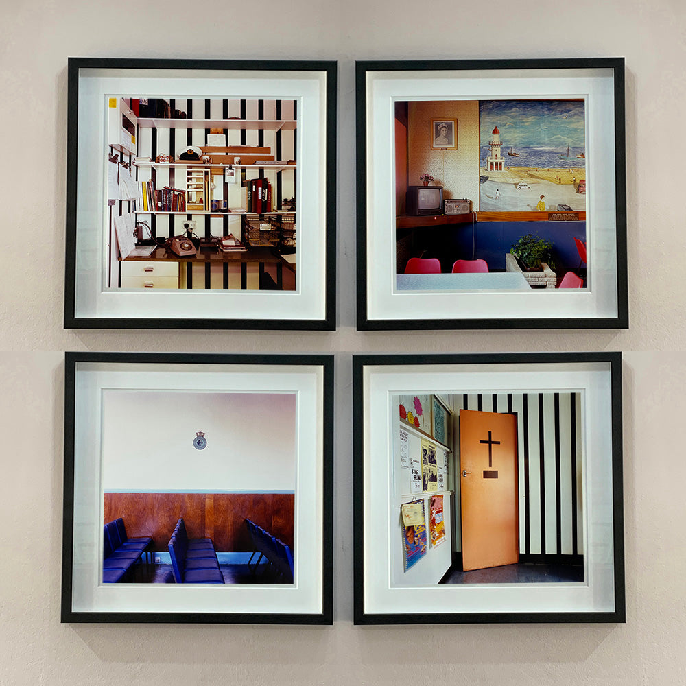 Four framed images hung in a square from the Richard Heeps photography series, Ordinary Places.