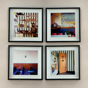 Four framed images hung in a square from the Richard Heeps photography series, Ordinary Places.