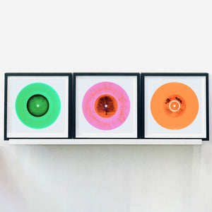 B Side Vinyl Collection 'Side B (Parakeet)'. Acclaimed contemporary photographers, Richard Heeps and Natasha Heidler have collaborated to make this beautifully mesmerising collection. A celebration of the vinyl record and analogue technology, which reflects the artists practice within photography.