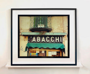 The traditional Italian Tobacconist, featuring the typography of a vintage sign. From Richard Heeps’ series 'A Short History of Milan’. 