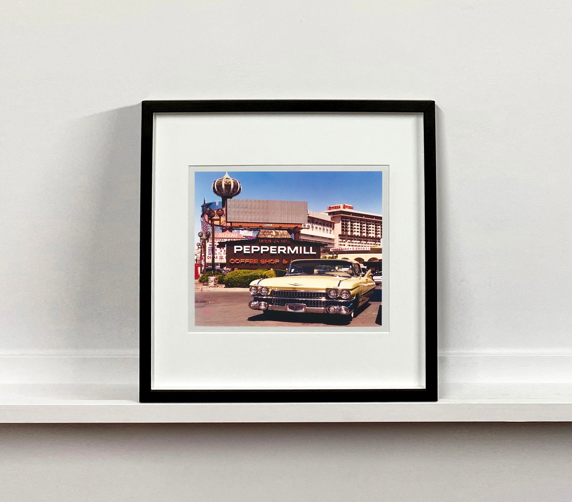 'The Silver State' was taken by Richard whilst at Viva Las Vegas 2001, where he was photographing for Classic American magazine. This photograph which shows a vintage car in front of a typical Las Vegas backdrop was chosen as the lead image for the magazine feature which focused on the iconic La Concha motel.