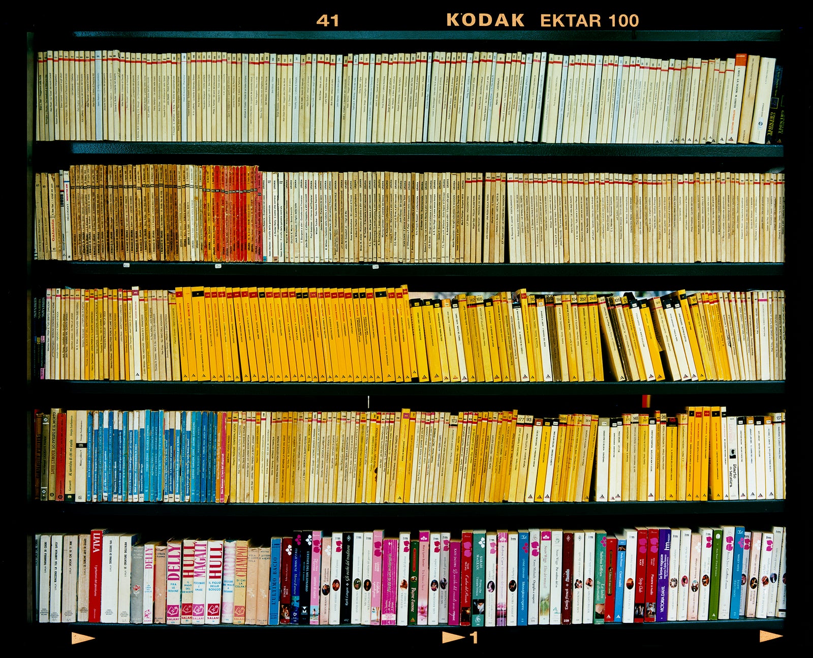 Book stall in Milan photograph by Richard Heeps.