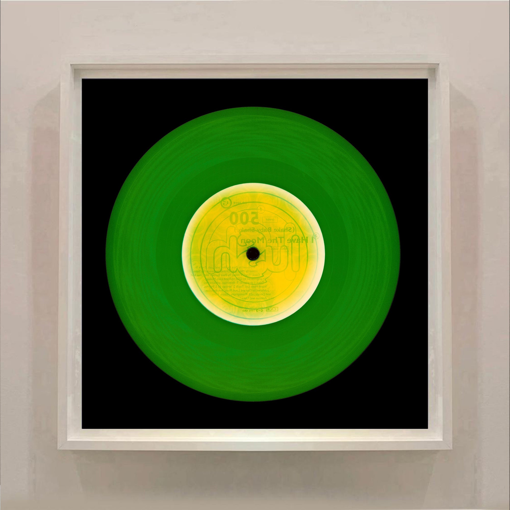 Vinyl Collection 'This Side' (Forest Green). Acclaimed contemporary photographers, Richard Heeps and Natasha Heidler have collaborated to make this beautifully mesmerising collection. A celebration of the vinyl record and analogue technology, which reflects the artists practice within photography.