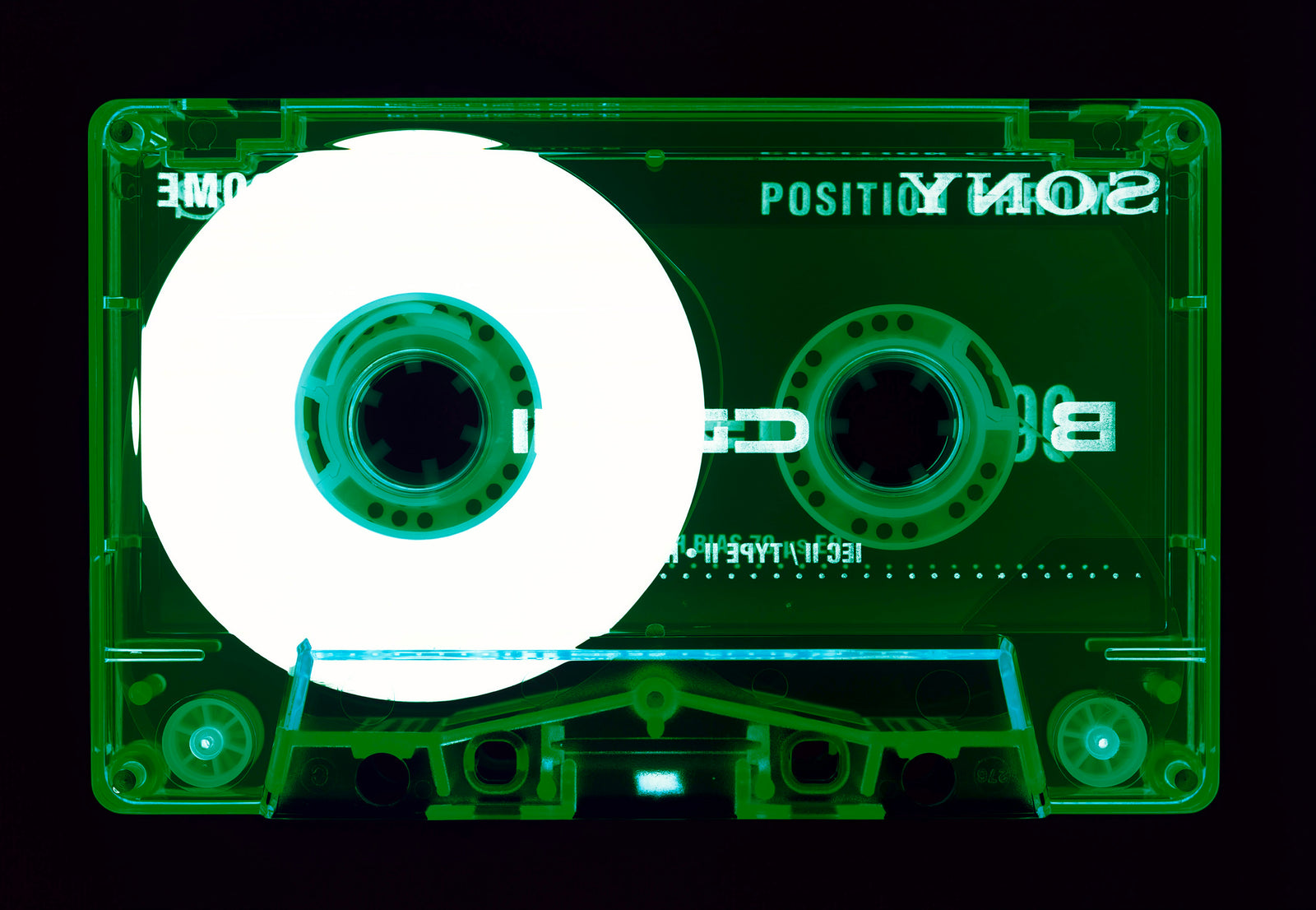 Heidler & Heeps Tape Collection 'Type II'. The Heidler & Heeps collaborations are creative representations of Natasha Heidler and Richard Heeps’ personal past, and their personalities. Tapes are significant in both their lives and the work here is made from their own collections. Their unique process makes these artworks not inanimate objects, rather they have depth, texture, grit, and they even appear to move.