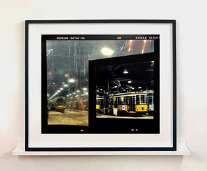 Through the Window of the Turro Tram Depot, Milan, creates an interesting and abstract image.