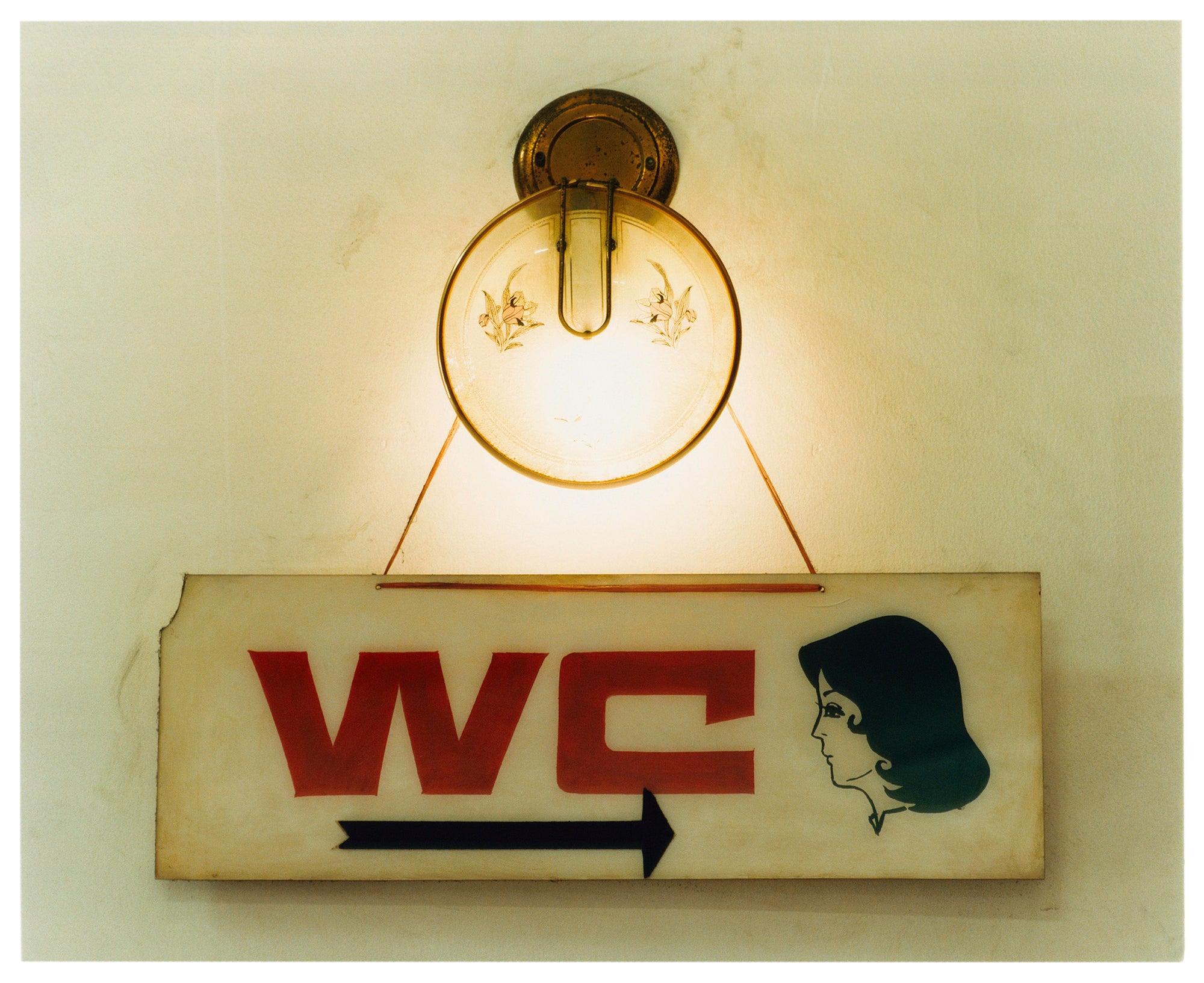 WC, a retro kitsch vintage sign captured in Ho Chi Minh City, Vietnam. This piece is a perfect balance of tone, texture and typography.