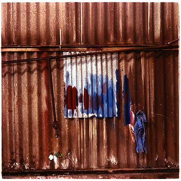 Saltworks wall, Northwich 1986