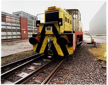 Locomotive 92 arriving at Dispatch, Bloom&Billet Mill, Scunthorpe 2007