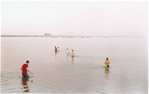 Kids in water, Sutton Gault 1993